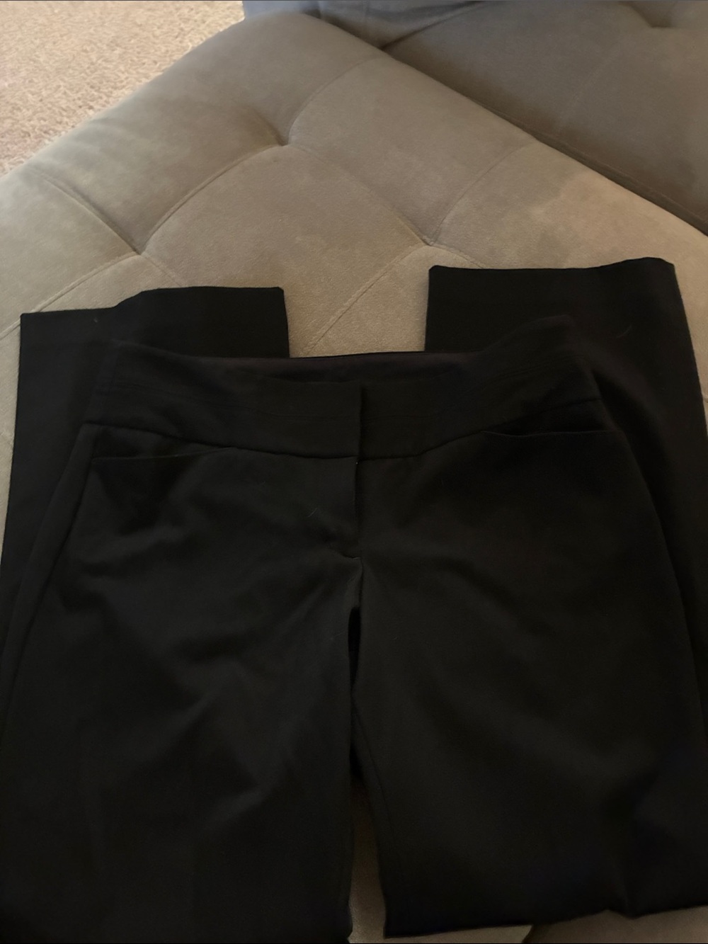 Express Straight-Leg Pull-On Pants in Black